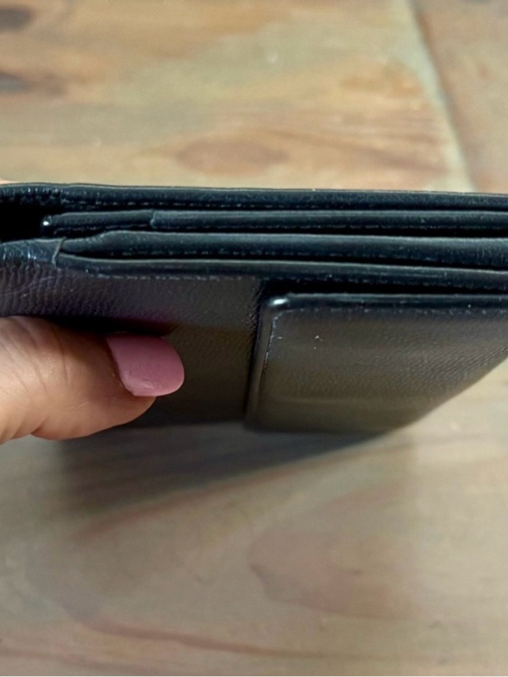 CHANEL Paris Black Caviar Leather Continental Wallet with CC Button XLNT - Picture 10 of 15